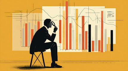 A financial analyst scrutinizing the profit trends of a stock market (1)