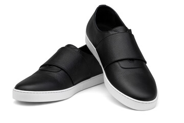 Mans Fashionable Comfortable Leather Shoes On PNG Transparent Background. Cut Out Clipping Path With Adobe Photoshop Pen Tool.PNG Transparent Shoes 