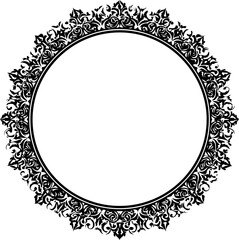 "Elegant Vintage Floral Frame"