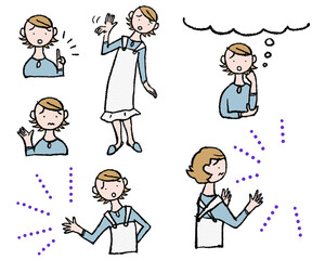 少し困った様子の主婦