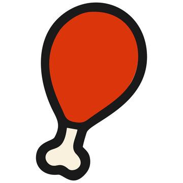 Chicken drumstick icon
