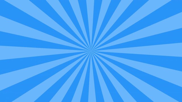 Spinning blue sunburst video, thin pattern