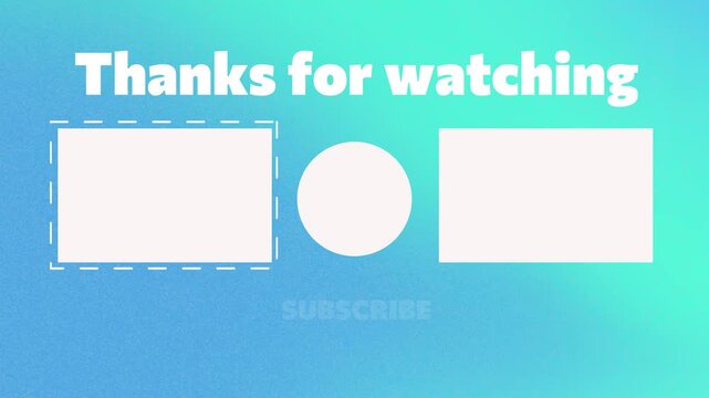 youtube end screen blue minimalist background 4k video template
