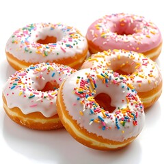 Cute Pastel Donut Background – Photorealistic Dessert Aesthetic