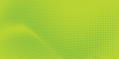 Fototapeta premium Dots halftone green color pattern gradient texture with technology digital background. Dots pop art comics with nature graphic design EPS 10