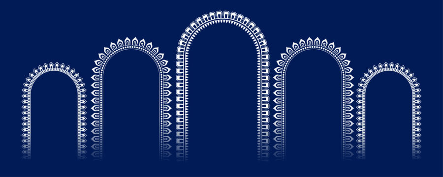 Durga Puja Border. and. Durga Puja Frame. arch Background. pattern on a. Durga Puja Sale. Background
