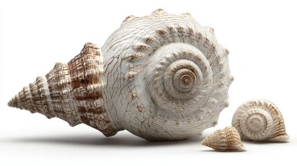 Obraz premium Collecting unique seashells coastal beach nature photography bright setting close-up view natural beauty