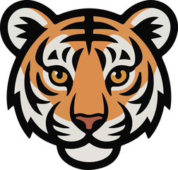 A tiger vector art illustration 