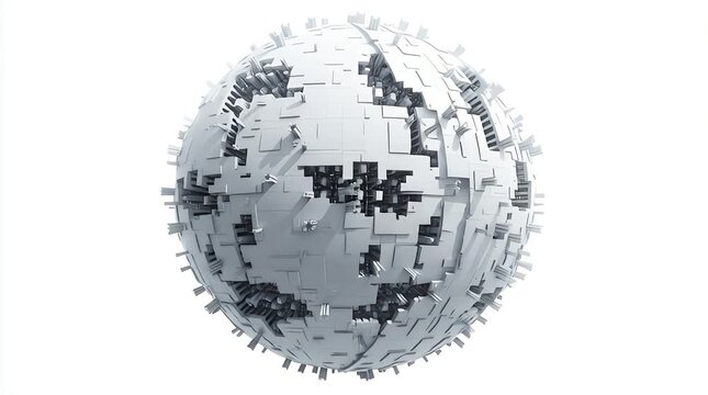 Abstract spherical, modular structure