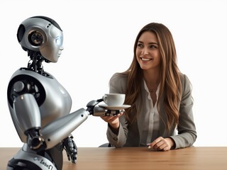 Business photography, a person isolated on white background, corporate themed