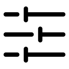 Adjustment Icon Slider Controls