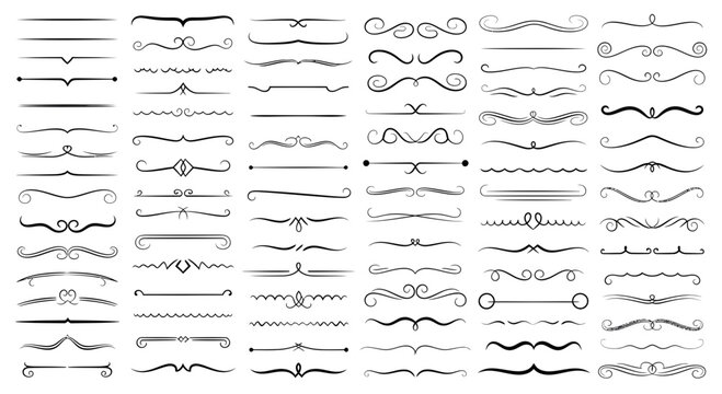 Elegant ornamental divider collection for professional design projects and invites offering endless stylish layout options