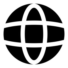 Globe Icon Global Connectivity Symbol