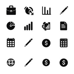 Solid Black Corporate Symbols in Grid Layout