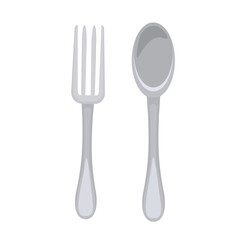 Spoon and fork icon vector, spoon clip art, fork clip art, fork and spoon clip art, cutlery vector illustration