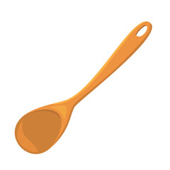 Wooden spoon clip art, wooden spoon icon vector, cooking spoon illustration, kitchen utensil clipart, stirring spoon flat design