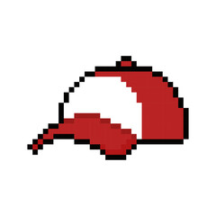 Fototapeta premium hat cap icon pixel art