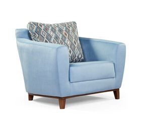 armchair isolated on white background .