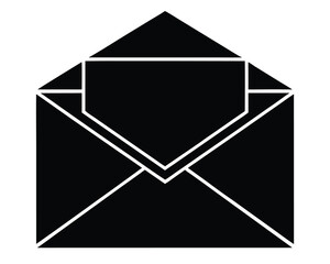 Open Envelope Mail Icon Communication & Message Delivery Concept