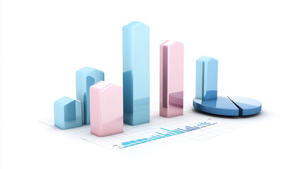Financial Bar Graphs and Pie Charts with Data Visualization
