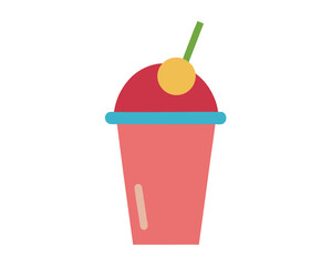 Smoothie Vector Icon Refreshing Drink Illustration