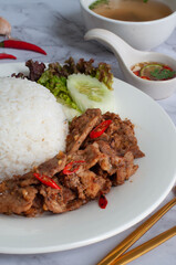 Thai Street food Popular lunch dishes