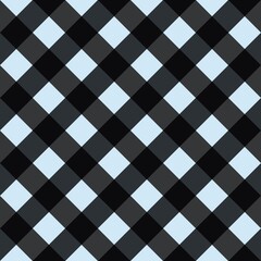 Blue and black plaid