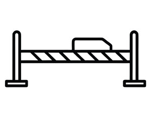 Automatic Car Barrier Icon Access Control System