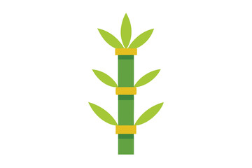 Fresh Bamboo Vector Icon Natural Green Growth for Design