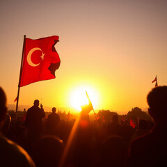 Turkish - Sunset of Victory &ndash; 30 Ağustos National Pride, social media template