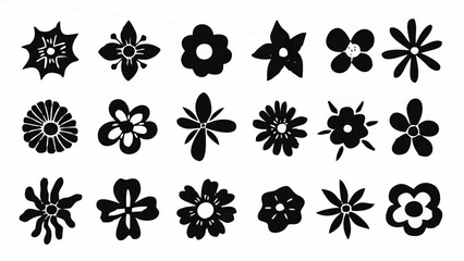 Monochrome set of different s...