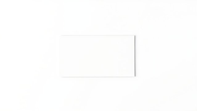 A minimalist business card design on a clean white background, showcasing simplicity and professionalism.