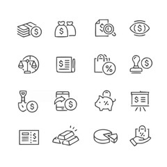 Business and finance icon set...