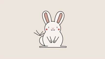 Obraz premium Cute Cartoon Animal