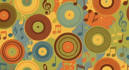 Fototapeta premium Abstract music design pattern