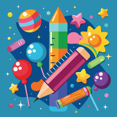 children drawing with pencils and crayons