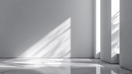 White clean wall daylight