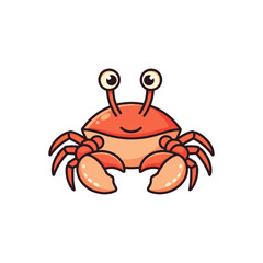 Cute Crab Cartoon Very Cool