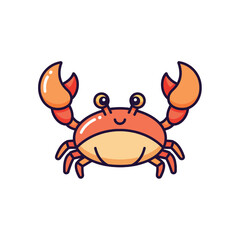 Cute Crab Cartoon Very Cool