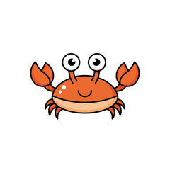 Cute Crab Cartoon Very Cool