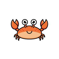 Cute Crab Cartoon Very Cool