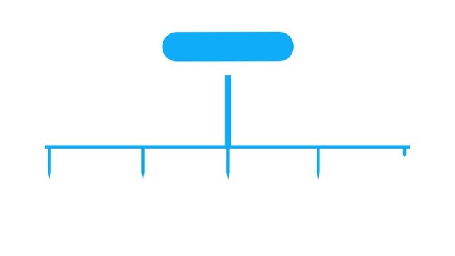 Animated 4-step rectangle infographic shape on a transparent background. Customizing Promo  - Consulting Services Concept. Infographic chart
