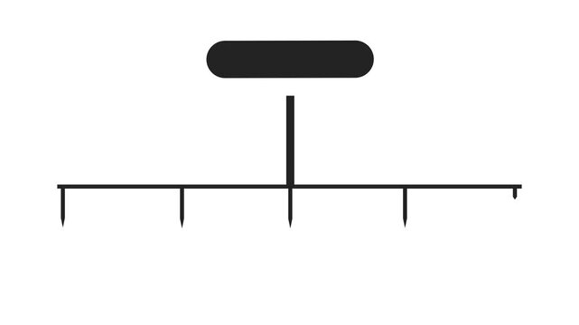 Animated 4-step rectangle infographic shape on a transparent background. Customizing Promo  - Consulting Services Concept. Infographic chart
