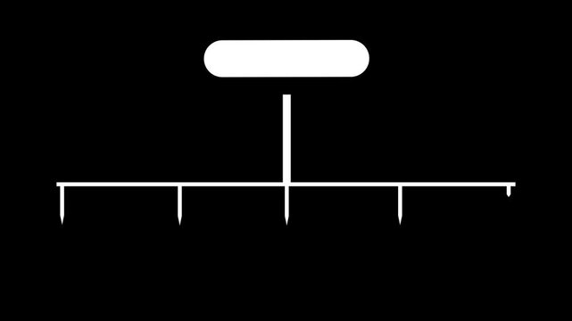 Animated 4-step rectangle infographic shape on a transparent background. Customizing Promo  - Consulting Services Concept. Infographic chart
