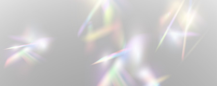 Set of rainbow light flares, reflection effect, falling confetti. Light rainbow lights with transparent effect, sparkling prism, stripe overlay, rainbow crystal, vector, png.	
