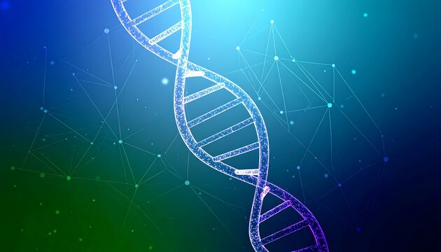 Abstract DNA double helix graphic