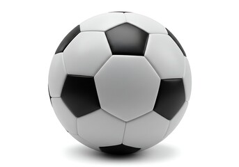Fototapeta premium A clean and versatile photo of a soccer ball, ideal for sports-related websites and promotions.