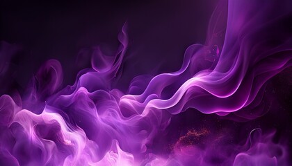 abstract purple smoke mist fog on particles embers background generative ai