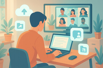 Virtuelle Zusammenarbeit im hybriden Arbeitsmodell