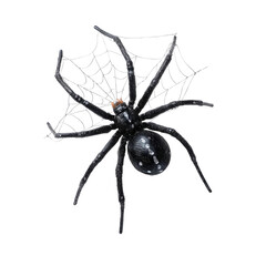 Halloween spider image with white eerie atmosphere creepy concept
